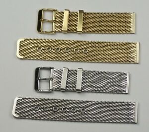 【送料無料】腕時計 メッシュウォッチストラップブレスレットシルバーステンレスquality mesh watch strap bracelet silver stainless steel or gold plated 1222mm 【送料無料】腕時計 メッシュウォッチストラップブレスレットシルバーステンレスquality mesh watch strap bracelet silver stainless steel or gold plated 1222mm