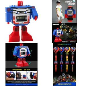 【送料無料】腕時計 ウォッチサイトスポーツロボットgift cartoon sports robot transformation toys boys wrist watch blue 【送料無料】腕時計 ウォッチサイトスポーツロボットgift cartoon sports robot transformation toys boys wrist watch blue