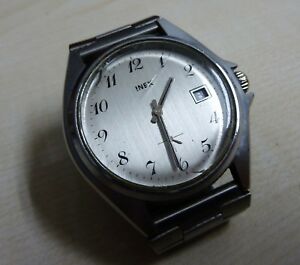 【送料無料】腕時計　 inex handaufzug datum kal fe 23366 ca 197080er jahre