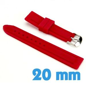 【送料無料】腕時計 bracelet montre rouge silicone 20 mm mymontre 【送料無料】腕時計 bracelet montre rouge silicone 20 mm mymontre