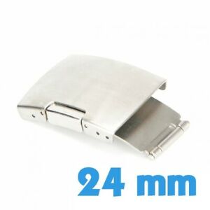 【送料無料】腕時計 fermoir 24 mm argent acier inoxydable bross dployant bouton mymontre 【送料無料】腕時計 fermoir 24 mm argent acier inoxydable bross dployant bouton mymontre