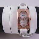 【送料無料】腕時計 ウォッチゴールドケースホワイトソーホーラップローズla mer watch white patent rose gold case soho...