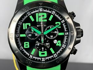 【送料無料】腕時計　スイスクオーツクロノグラフポリウレタンストラップグリーンウォッチinvicta green 48mm specialty swiss quartz chronograph polyurethane strap watch