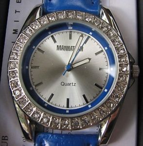 【送料無料】腕時計 マンハッタンレザーストラップクロトンレディースクォーツmanhattan by croton ladies quartz watch with leather strap 【送料無料】腕時計 マンハッタンレザーストラップクロトンレディースクォーツmanhattan by croton ladies quartz watch with leather strap