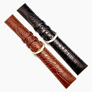 【送料無料】腕時計　ウォッチカーフスキンウォッチストラップwaterresistant genuine calfskin watch strap for any watch 18192021mm