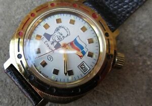 【送料無料】腕時計　メッカニマニュアルヴォストークorologio meccanico manuale russo vostok komandirskiye perfettamente funzionan