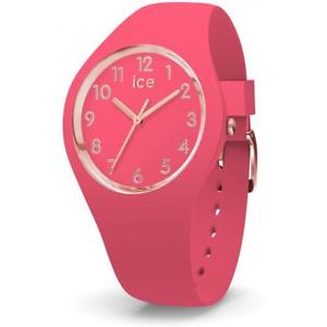 【送料無料】腕時計 オロロジオシリコーンゴールドメートルウォッチorologio ice watch glam ic015331 silicone fucsia gold dorato small 34mm 100mt