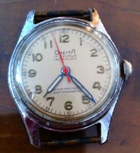 【送料無料】腕時計 スイスクロックmontre suisse dreffa, annes 1950, swiss made watch uhr reloj