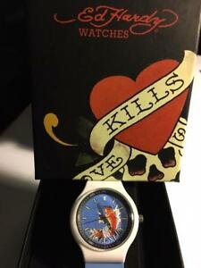 【送料無料】腕時計　エドハーディギャンブラーネオシリコンストラップウォッチed hardy neo silicone strap watch womens