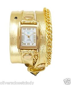【送料無料】腕時計 ラコレクションゴールドチェーンゴールドレザーウォッチラップla mer collections glam gold chain gold leather wrap watch 【送料無料】腕時計 ラコレクションゴールドチェーンゴールドレザーウォッチラップla mer collections glam gold chain gold leather wrap watch