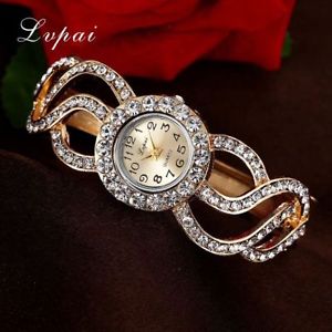 【送料無料】腕時計 ホワイトゴールドファッションブレスレットマルチカラーファッションフラワーlvpai gold white fashion bracelet watch women multicolor fashion flower quar