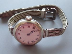 【送料無料】腕時計　アルジェントリレーmontre mcanique femme argent 7 poinons 25gr 21cm cadran 2,5cm fonctionne tb