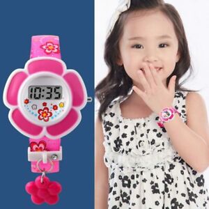 腕時計, 男女兼用腕時計  fashion children sport watches lovely sun flowershaped electronic watch kids