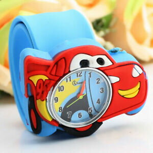 【送料無料】腕時計 children watch manufacturers direct q version of a cartoon car made of silica