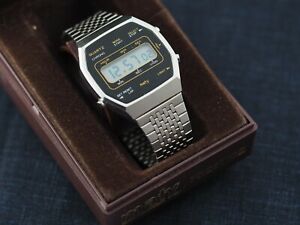 【送料無料】腕時計 ヴィンテージオリジナルボックスmaty lcd original box prestige vintage watch 1980s