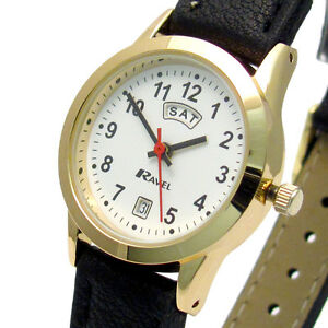 【送料無料】腕時計 ラヴェルレディースデートーンravel ladies daydate watch goldtone 0706192