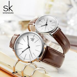 【送料無料】腕時計 カップルクォーツクリスマスshengk couple men women watches quartz high quality brown xmas gifts for him her 【送料無料】腕時計 カップルクォーツクリスマスshengk couple men women watches quartz high quality brown xmas gifts for him her