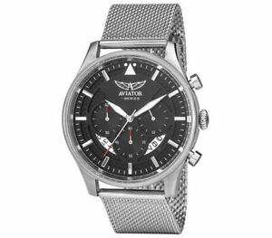 【送料無料】腕時計 シリーズ#ステンレススチールクロノグラフウォッチaviator fseries avw1604g343 men039;s stainless steel chronograph watch