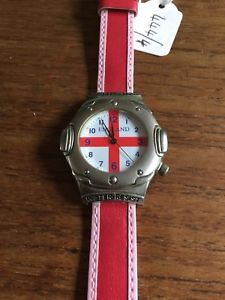 【送料無料】腕時計　イギリスストラップウォッチladiesgents england watch with pvc strap w4444