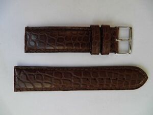 【送料無料】腕時計 ブレスレットポンポンクロコダイル#マロン#ゴールド#マット22 mm luxueux discret bracelet crocodile veritable 034;pompon034; marron 034;gold034; mat