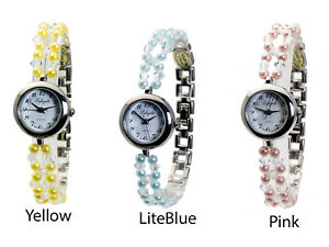 【送料無料】腕時計 ラファイエットパールクリスタルビーズリンクシルバーケースアナログクォーツlafayette womens pearl and crystal beads links silver case analog quartz watch 【送料無料】腕時計 ラファイエットパールクリスタルビーズリンクシルバーケースアナログクォーツlafayette womens pearl and crystal beads links silver case analog quartz watch
