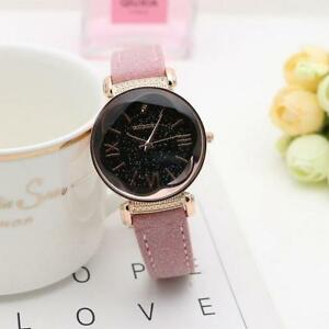 hokushinの【送料無料】腕時計　ファッションローズゴールドレザーストラップバブルウォッチladies fashion rose gold bubble watch with leather strap｜アングル3