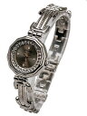 【送料無料】腕時計 シルバーラウンドケースアナログクォーツwomens silver finish round case analog quartz watch
