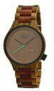 【送料無料】腕時計　orologio legno wood watch green time by zzero zw062c