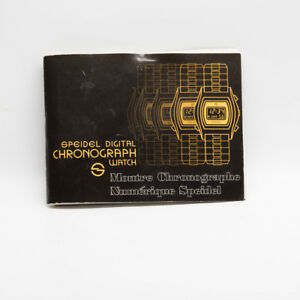 【送料無料】腕時計 ヴィンテージデジタルクロノグラフウォッチマニュアルvintage 1978 speidel digital chronograph watch manual