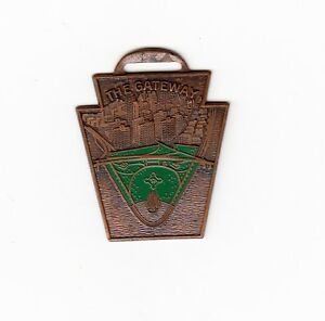 【送料無料】腕時計　ビンテージピッツバーグゲートウェイフォブvintage pittsburgh, pa the gateway, watch fob, am