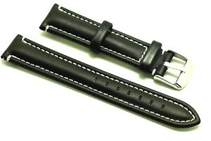 【送料無料】腕時計 レザーコントラストステッチメンズウォッチストラップシルバートーンバックル 【送料無料】腕時計 レザーコントラストステッチメンズウォッチストラップシルバートーンバックル