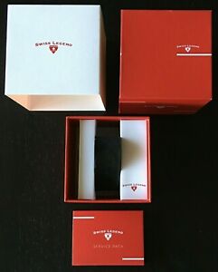 【送料無料】腕時計　スイスデザイナーボックススリーブフォームauthentic swiss legend retail designer watch box wsleeve amp; foam insert