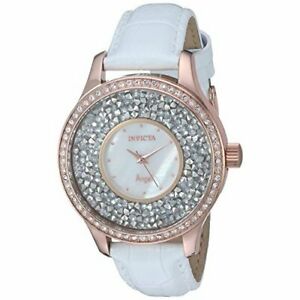 【送料無料】腕時計 エンジェルレザーウォッチinvicta angel 24588 leather watch