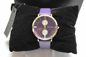 ̵ӻסɥƥåɥ١ɥѡץ饦ɥå 195 ted baker london purple round watch gold plated pvd 10024714