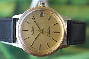 【送料無料】腕時計 ビンテージメンズスイスlovely mens goldplated vintage mech swiss roberta 17 jewels with date 【送料無料】腕時計 ビンテージメンズスイスlovely mens goldplated vintage mech swiss roberta 17 jewels with date