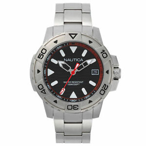 ̵ӻס󥺥ƥ쥹륦å nautica mens edgewater stainless steel watch