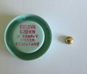 【送料無料】腕時計　クラウンタップウォッチnos genuine bulova watch crown 10ap tap 8 49 mm yellow signed bulova