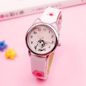 【送料無料】腕時計 パターンキッズピンクレザーストラップウォッチクオーツアナログラウンドバックル 【送料無料】腕時計 パターンキッズピンクレザーストラップウォッチクオーツアナログラウンドバックル