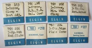 【送料無料】腕時計 ビンテージネジvintage elgin 760 screw for movement watch part various nos