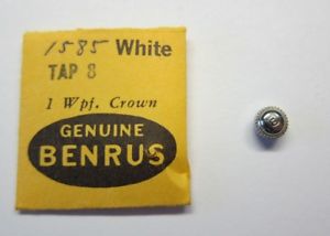 ベンラス 【送料無料】腕時計　＃nos genuine benrus waterproof white crown 1595 watch part signed b