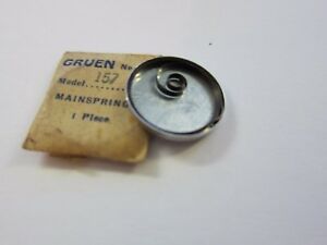 【送料無料】腕時計　グリーンメインスプリングヴィンテージnos genuine gruen 157 mainspring vintage watch part