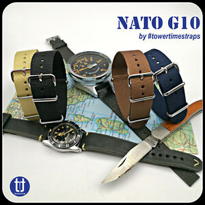 【送料無料】腕時計　ダイバーワナカナイロンストラップnatogcinturino cinghietta strap di ricambio per orologio diver nato g10 in tela nylon