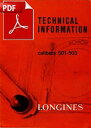 【送料無料】腕時計 テクニカルドキュメントページバージョンtechnical documentation longines cal 501 503 19 pages pdf version english(2)
