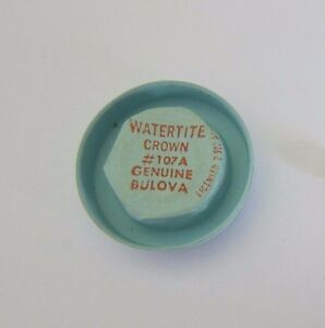 【送料無料】腕時計 タイトクラウン#nos genuine bulova watertite crown 107a watch part signed bulova
