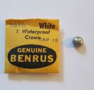 ベンラス 【送料無料】腕時計　＃ウォッチnos genuine benrus waterproof white crown 7810 watch part signed benrus