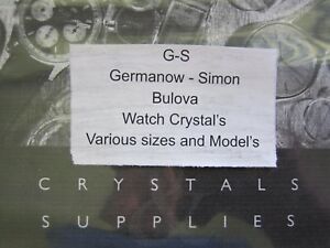 【送料無料】腕時計　ウォッチクリスタルnos gs h n r t y c watch crystal for vintage bulova wristwatches
