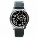 【送料無料】腕時計 アナーキーシンボルアクセサリバイカーレザーウォッチanarchy symbol sons of anachism biker accesory leather watch