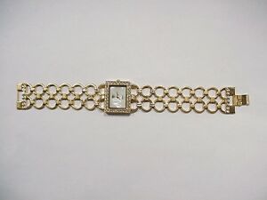 【送料無料】腕時計 レディースデザイナートーンmiyota ladies designer watch quartz goldtone, rhinestones 【送料無料】腕時計 レディースデザイナートーンmiyota ladies designer watch quartz goldtone, rhinestones