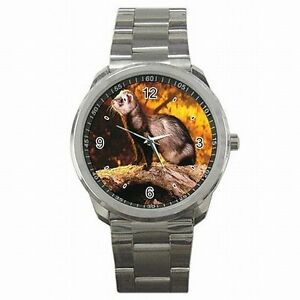 【送料無料】腕時計 フェレットフェレットペットアクセサリステンレススチールウォッチferret polecat pet owner ferrets accessory stainless steel watch 【送料無料】腕時計 フェレットフェレットペットアクセサリステンレススチールウォッチferret polecat pet owner ferrets accessory stainless steel watch