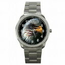 【送料無料】腕時計 アメリカプライドハクトウワシアメリカステンレススチールウォッチamerican pride bald eagle usa flag stainless steel watch